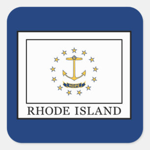 Rhode Island Vierkante Sticker