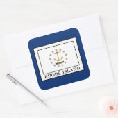 Rhode Island Vierkante Sticker (Envelop)