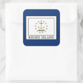 Rhode Island Vierkante Sticker (Tas)