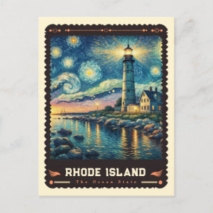 Rhode Island Vincent van Gogh geïnspireerd Briefkaart