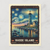 Rhode Island | Vincent van Gogh geïnspireerd Briefkaart (Voorkant)
