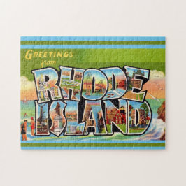 Rhode Island vintage ansichtkaart 11x14 Legpuzzel