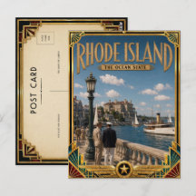 Rhode Island Vintage Art Deco Gouden Tijdperk