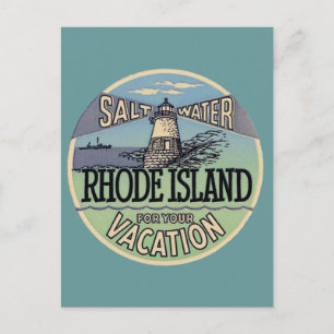 Rhode Island Vintage Travel Briefkaart
