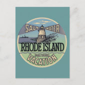 Rhode Island Vintage Travel Briefkaart (Voorkant)