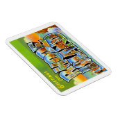 Rhode Island Vintage Travel Magneet (Rechterzijde)