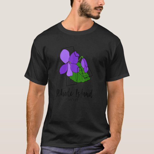 Rhode Island Violet Flower T-shirt (Voorkant)