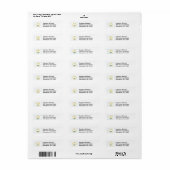 Rhode Island Vlag Retouradres Label (Full Sheet)