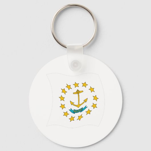 Rhode Island Vlag Sleutelhanger (Voorkant)