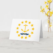 Rhode Island-vlag, Vlag van Rhode Island Kaart (Gele Bloem)