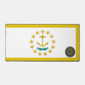 Rhode Island-vlag-zegel Bureaumat (Voorkant)