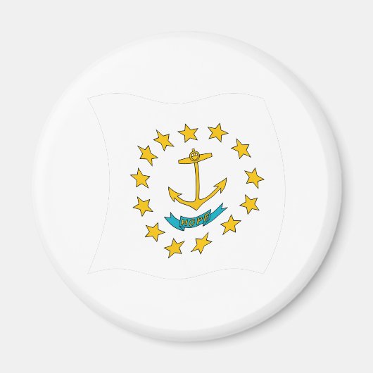 Rhode Island Vlagmagneet Magneet (Voorkant)