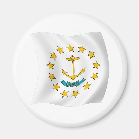 Rhode Island Vlagmagneet Magneet (Voorkant)