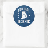 RHODE ISLAND VOOR BERNIE SANDERS RONDE STICKER (Tas)
