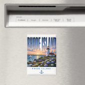 Rhode Island Vuurtoren Kust Oceaan Ontsnapping Magneet (Insitu (Vaatwasser))