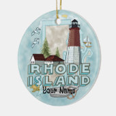 Rhode Island Vuurtoren Ornament (Links)