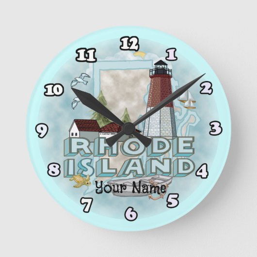 Rhode Island Vuurtoren  Ronde Klok (Voorkant)