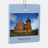 Rhode Island-vuurtorenornament Keramisch Ornament (Rechts)