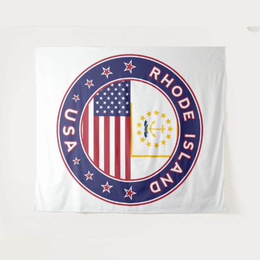 Rhode Island Wandkleed (Voorkant (horizontaal))