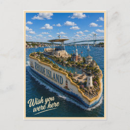 Rhode Island | Was je maar hier | State Serie Briefkaart
