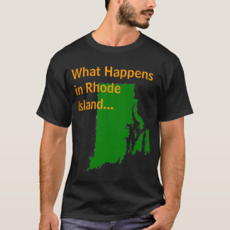 Rhode Island Wat er gebeurt T-shirt