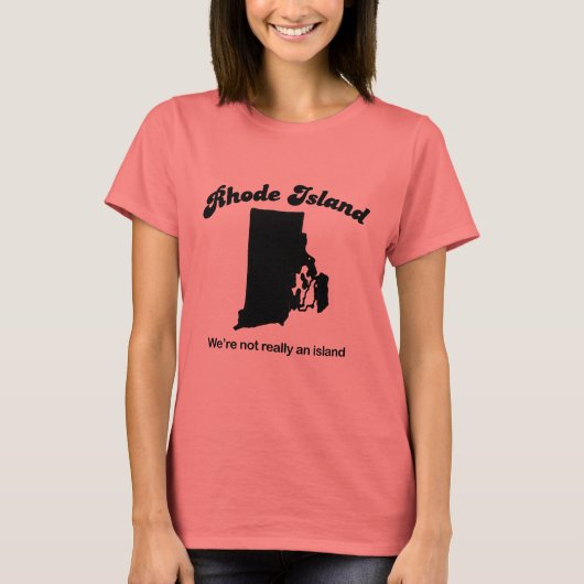 Rhode Island - We zijn geen eiland T-shirt (Voorkant)