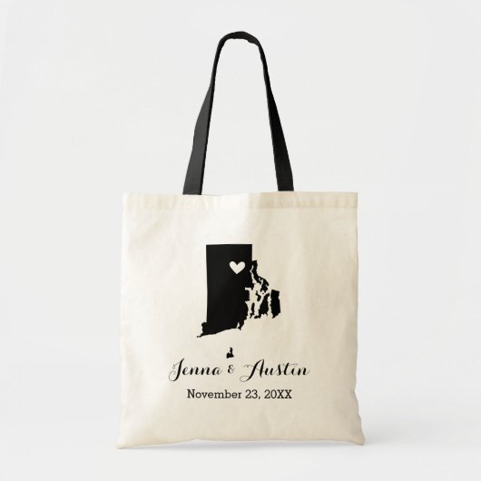 Rhode Island Wedding Welcome Tote Bag (Voorkant)