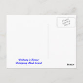 Rhode Island, Weekapaug Afbeelding Briefkaart (Achterkant)