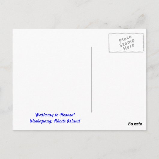 Rhode Island, Weekapaug Afbeelding Briefkaart (Achterkant)