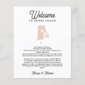 RHODE ISLAND Welkomstbrief & reisroute ALLE KLEUR (Voorkant)