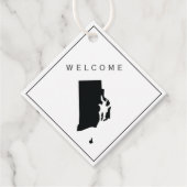 Rhode Island welkomsttas cadeau Label bruiloft wee (Voorkant)