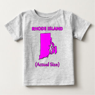 Rhode Island - Werkelijke Grootte