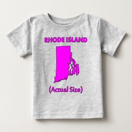 Rhode Island - Werkelijke Grootte (Voorkant)