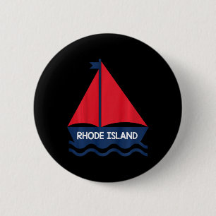 Rhode Island Zeilboot Jongens Meisjes Peuter  Ronde Button 5,7 Cm