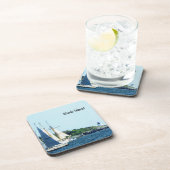 Rhode Island zeilen Licht huis Bier Onderzetter (Rechterzijde)