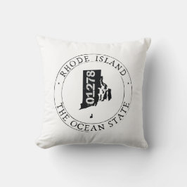 Rhode Island Zip Code Pillow Kussen