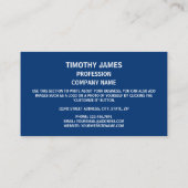 Rhode Islander Vlag, vlag van Rhode Island Visitekaartje (Achterkant)