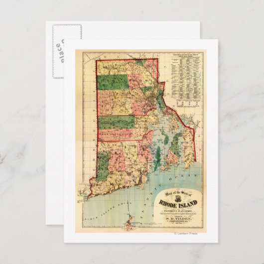 Rhode IslandPanoramaRhode Island Briefkaart (Voorkant / Achterkant)