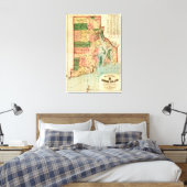 Rhode IslandPanoramaRhode Island Canvas Afdruk (Insitu (Slaapkamer))