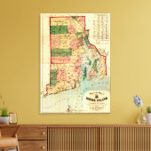 Rhode IslandPanoramaRhode Island Canvas Afdruk (Insitu (Woonkamer))