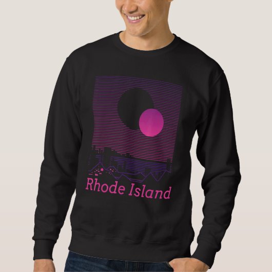 Rhode Retro Mountain Grid 80 s 90 Aestheti Trui (Voorkant)
