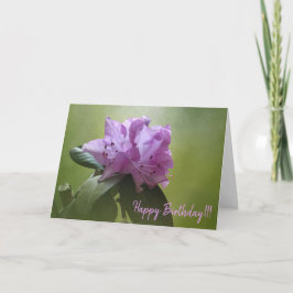 Rhodedendron 1-18 wenskaart kaart