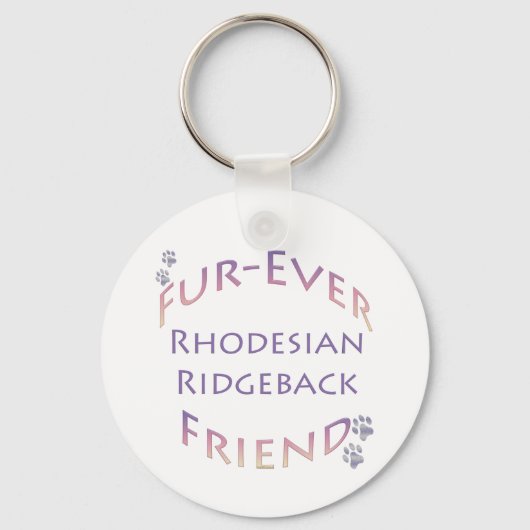 Rhodeisan Ridgeback Fur-ever Friend Sleutelhanger (Voorkant)
