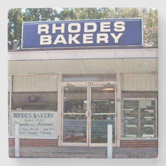 Rhodes Bakery Atlanta, Rhodes Bakery Stenen Onderzetter (Voorkant)