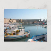 Rhodes, Greece Harbor Postcard Briefkaart (Voorkant)