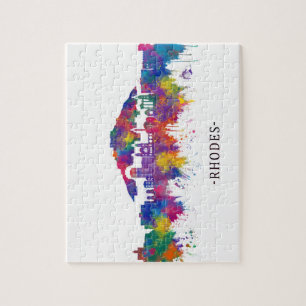 Rhodes Greece Skyline Legpuzzel