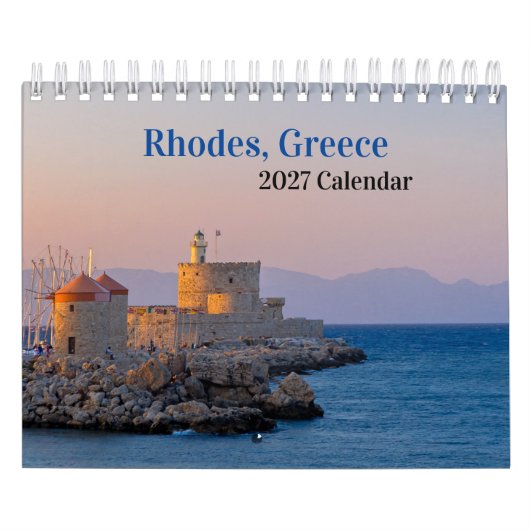 Rhodes, Griekenland 2026 Kalender (Hoes)