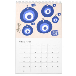 Rhodes Griekse Scènes & Patronen Keukenkalender Kalender