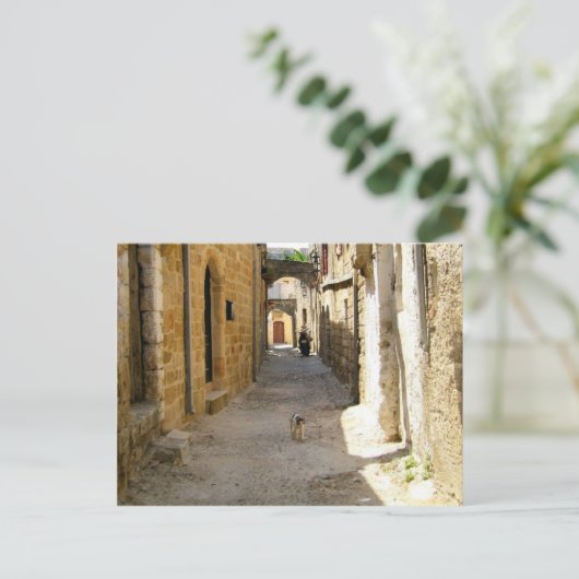 Rhodes Old Town Briefkaart (Staand voorkant)