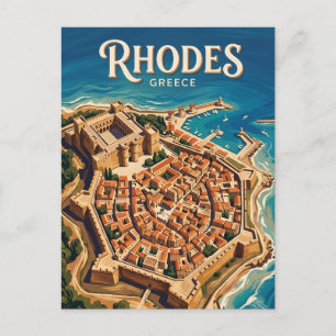 Rhodes Oude Stad Griekenland Briefkaart